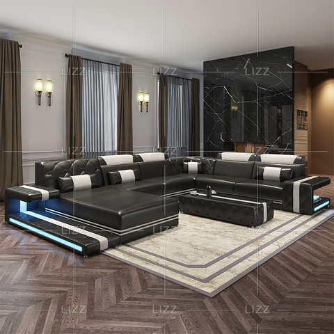 کاناپه کانواس LED سکشنال برای اتاق خواب
