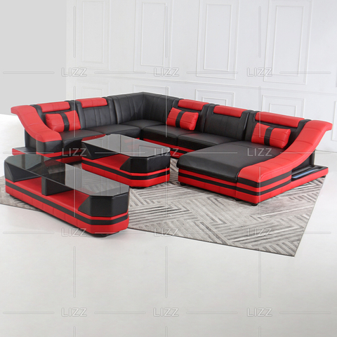 مبل سکشنال ال ای دی پشت بلند Leisure با صندلی
